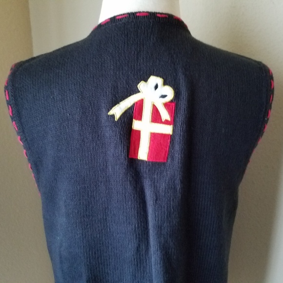 Bobbie Brooks Christmas Knit Sweater Vest - Picture 5 of 8